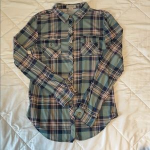 Teal and Purple Flannel